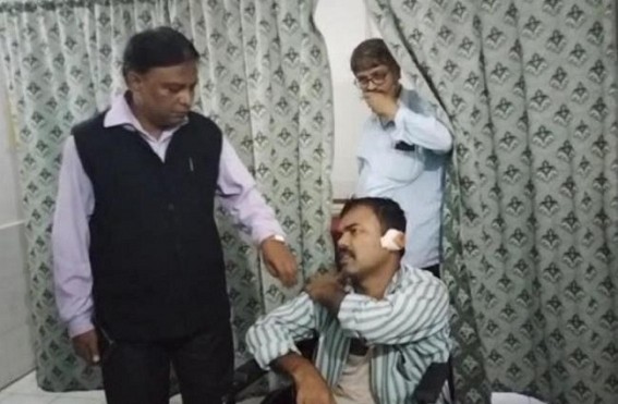 2 CPI-M supporters were attacked at two separate locations in Hrishyamukh, Belonia 2 CPI-M supporters were attacked at two separate locations in Hrishyamukh, Belonia